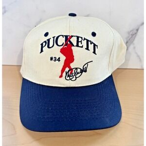 Vintage Kirby Puckett #34 Minnesota Twins Dairy Queen Snapback Hat MLB Cap